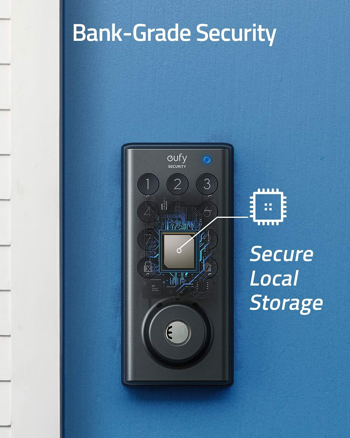 eufy Security Smart Door Lock 1080P Wireless Video Doorbell w/Wi-Fi Bridge Chime