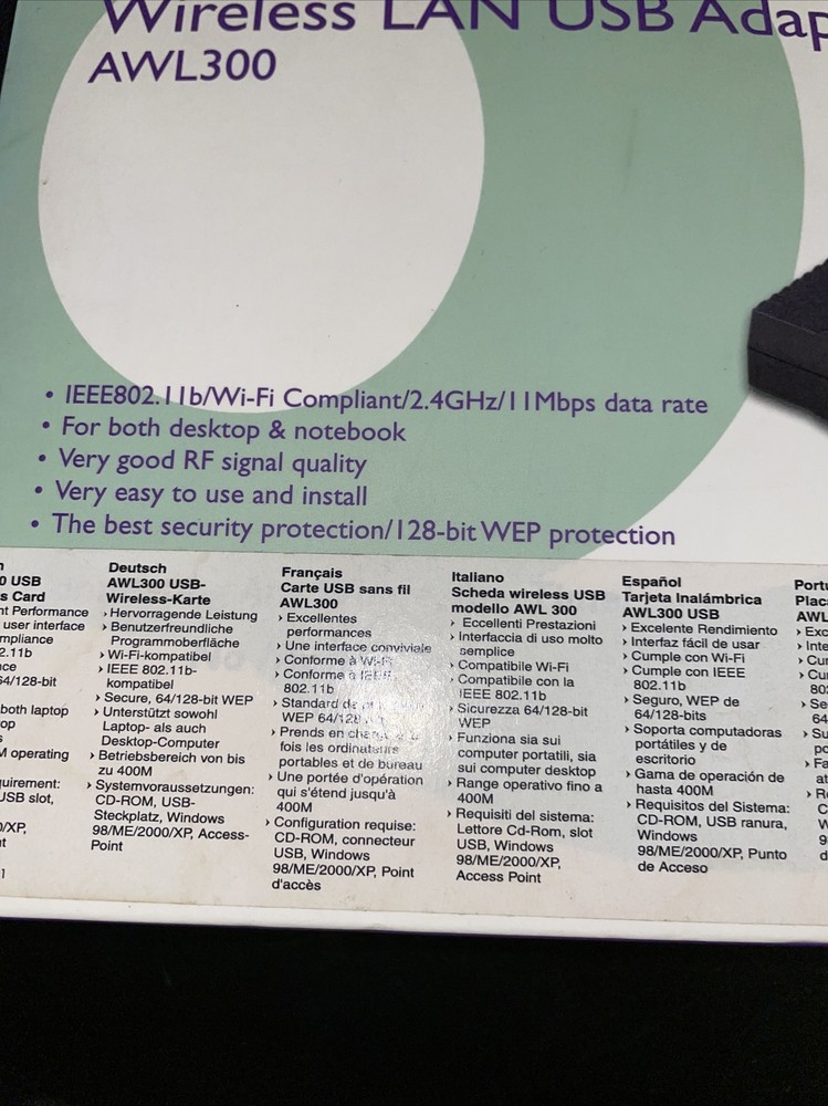 Benq Wireless Lab USB Adapter AWL300