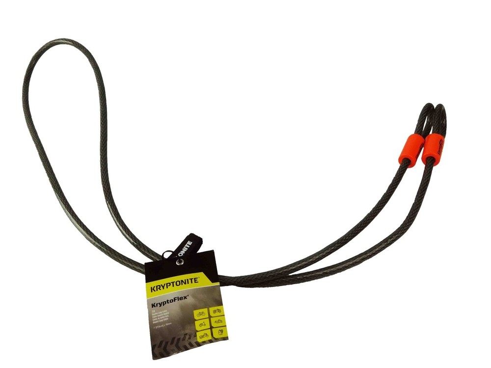 Kryptonite KryptoLok Series 2 LS FlexFrame-U bracket and 1007 7ft Looped cable
