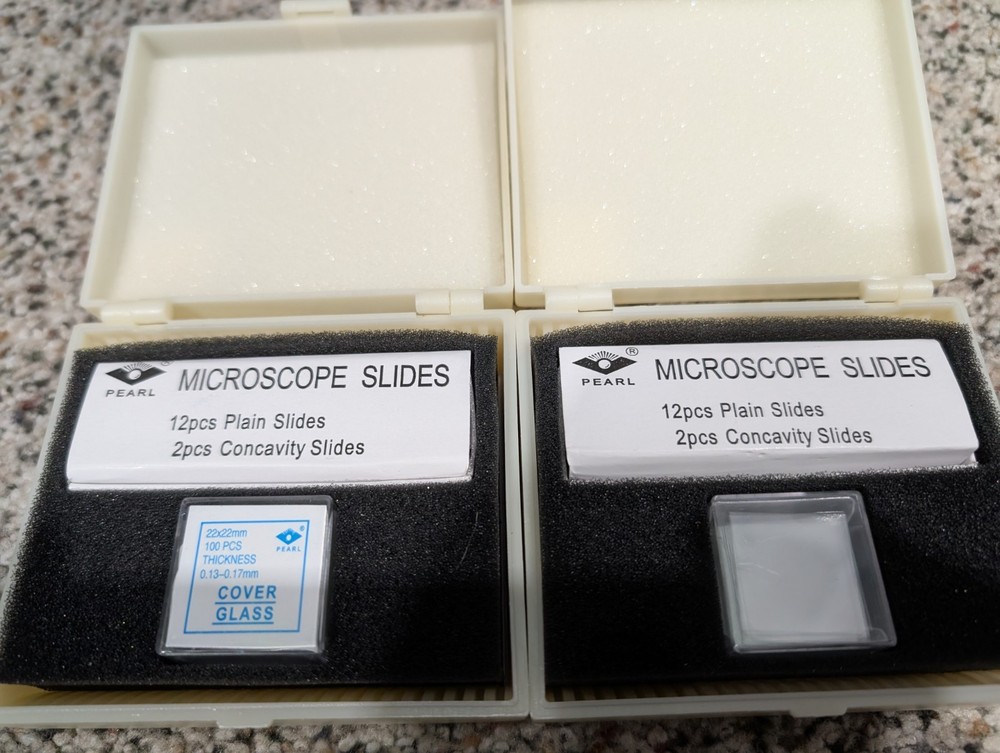 1000x Microscope MI-4100DXL Microscope, premade slides, oil, and more