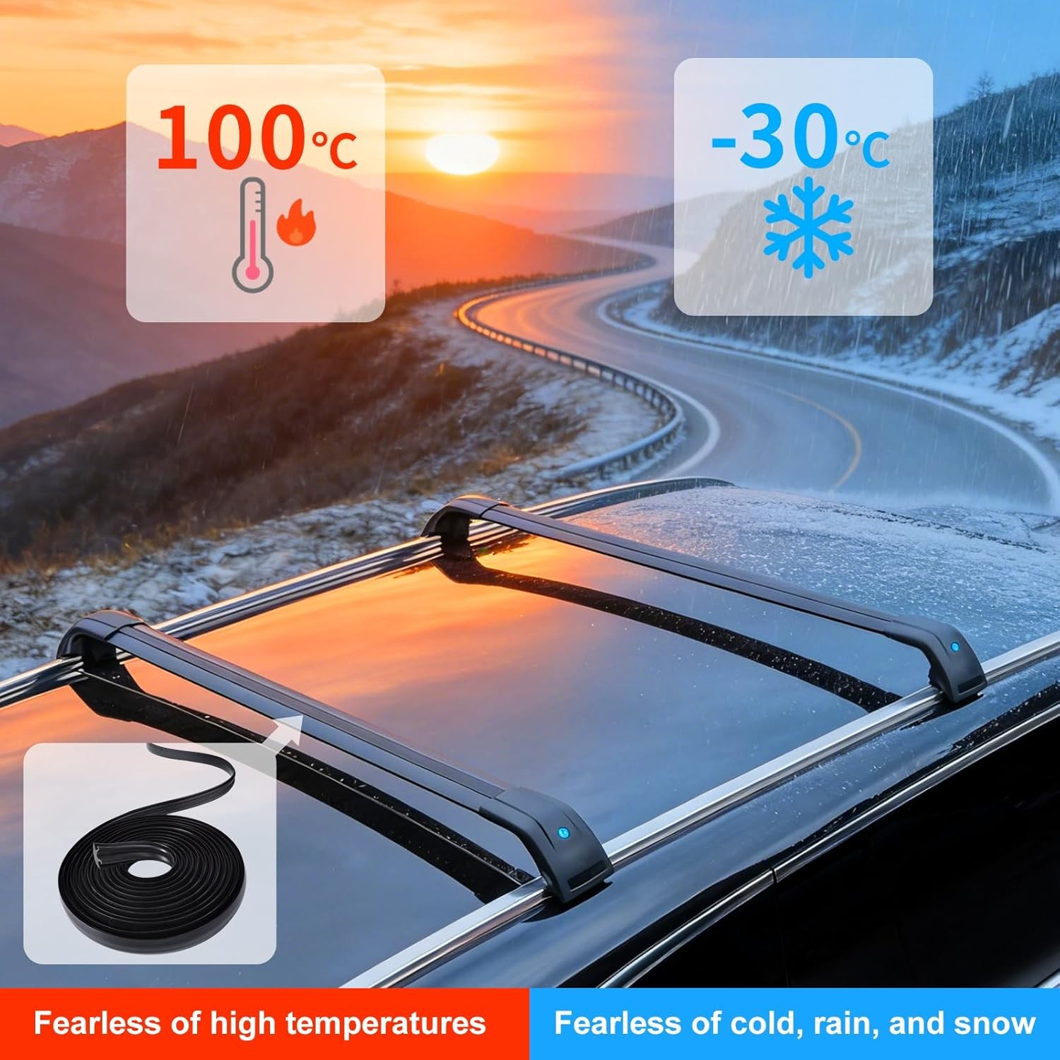 1 SET FOR HONDA BLACK ROOF TOP CROSSBAR TRIM DRIP MOLDINGS COVERS SEALING STRIP