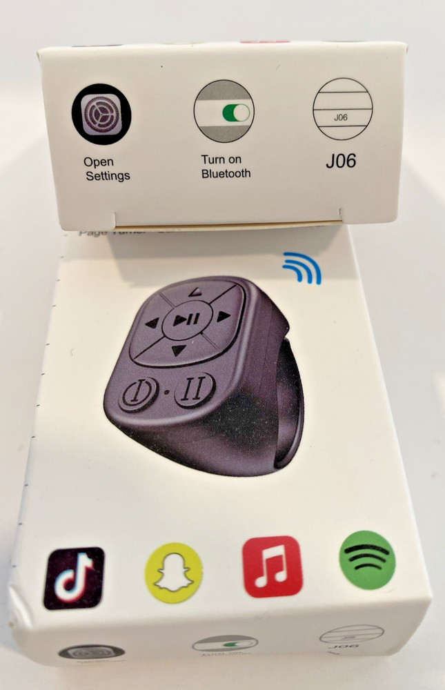 Tiktok Scrolling Ring Remote Control Suitable for Iphone, iPad, Pink , 2 Pack