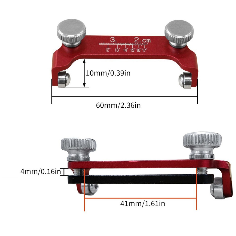 Honing Guide Jig Chisel Sharpening Holder Fixed Angle Cutter Sharpener Part