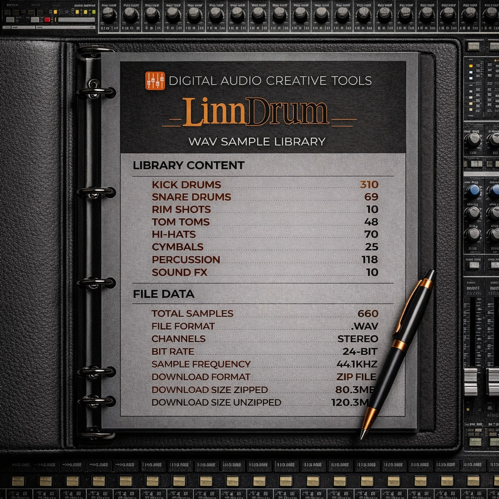 LinnDrum Drum Machine Sample Library