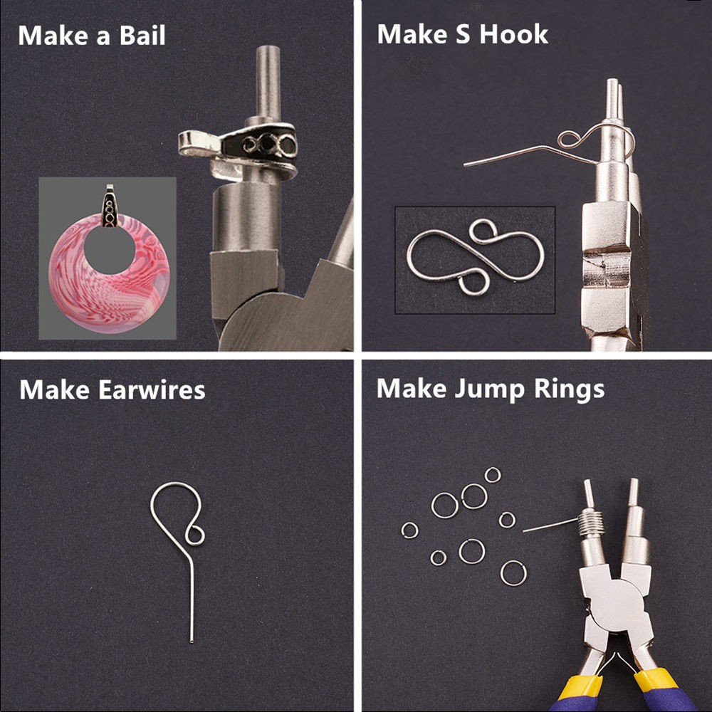 Portable Jewelry Making Pliers Multi-Sized Rustproof Bail Making/Looping Tools