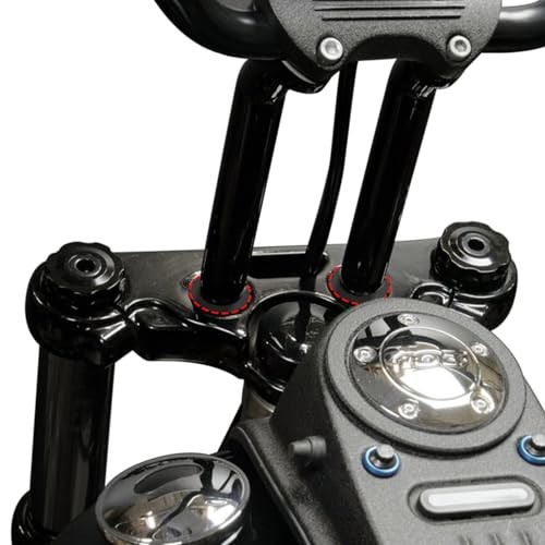 Handlebar Riser Bushings CNC Solid Billet Aluminum Compatible with Black