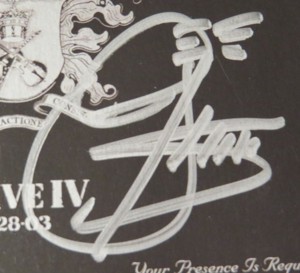 KISS ALIVE IV SYMPHONY AUTOGRAPH CD BOOKLET