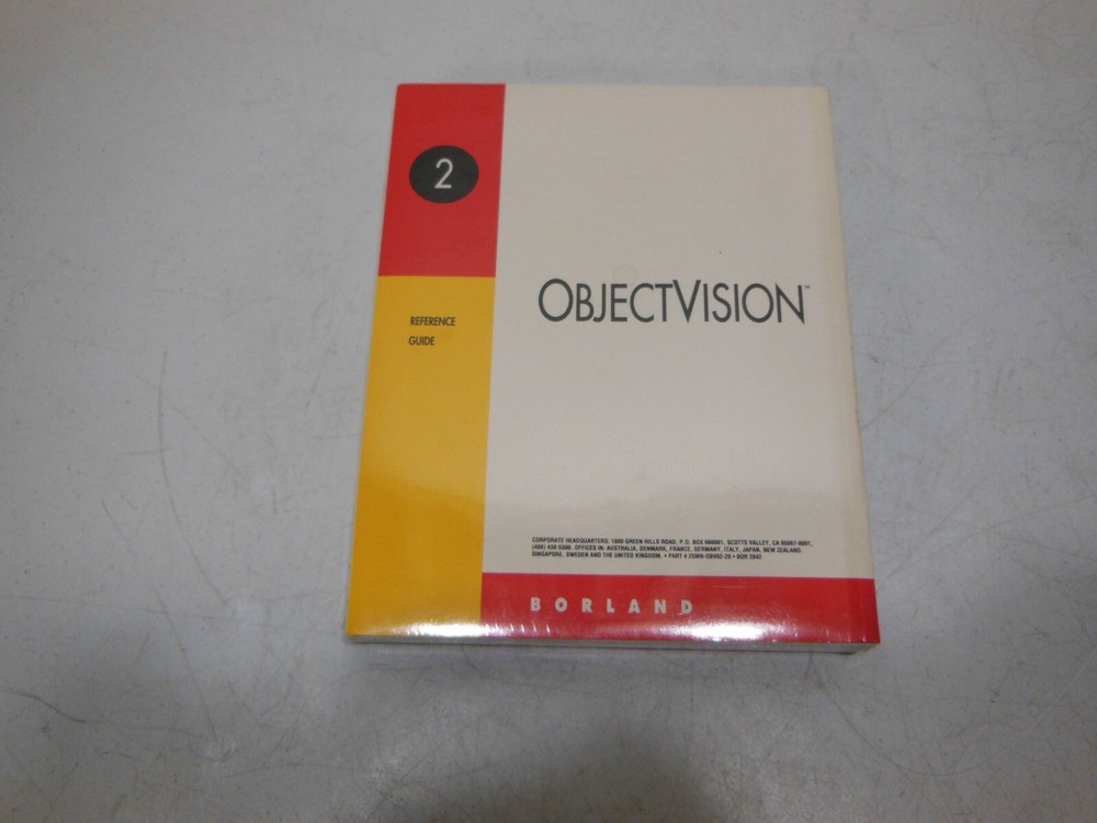 Borland Objectvision 2 Guide Manual Set - New Sealed