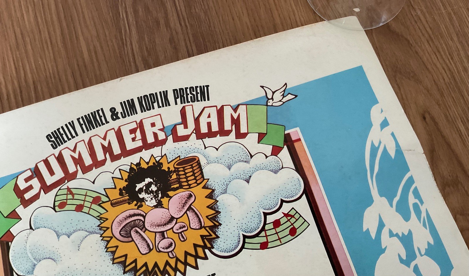 Original 1st Print 1973 Grateful Dead Allman Bros The Band • Watkins Glen Poster