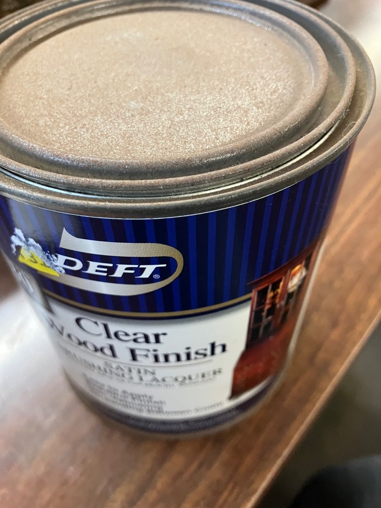 Deft Interior Clear Wood Finish Satin Brushing Lacquer, Quart