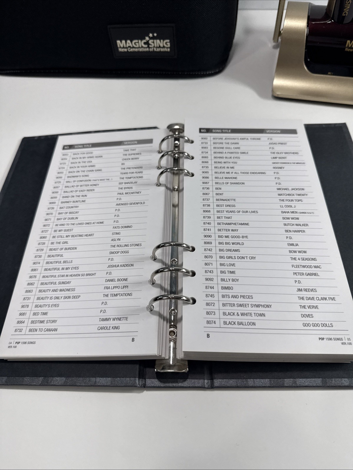 Magic Sing ET18K Karaoke w/2 Wireless Mics, Rom Discs , Dock & HDMI up Scaler