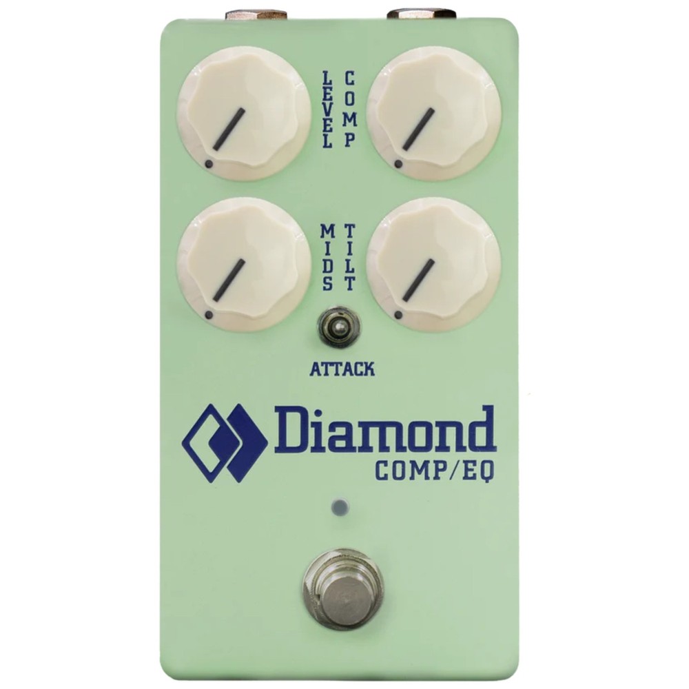 Diamond Comp/EQ Compressor Effects Pedal, Surf Green