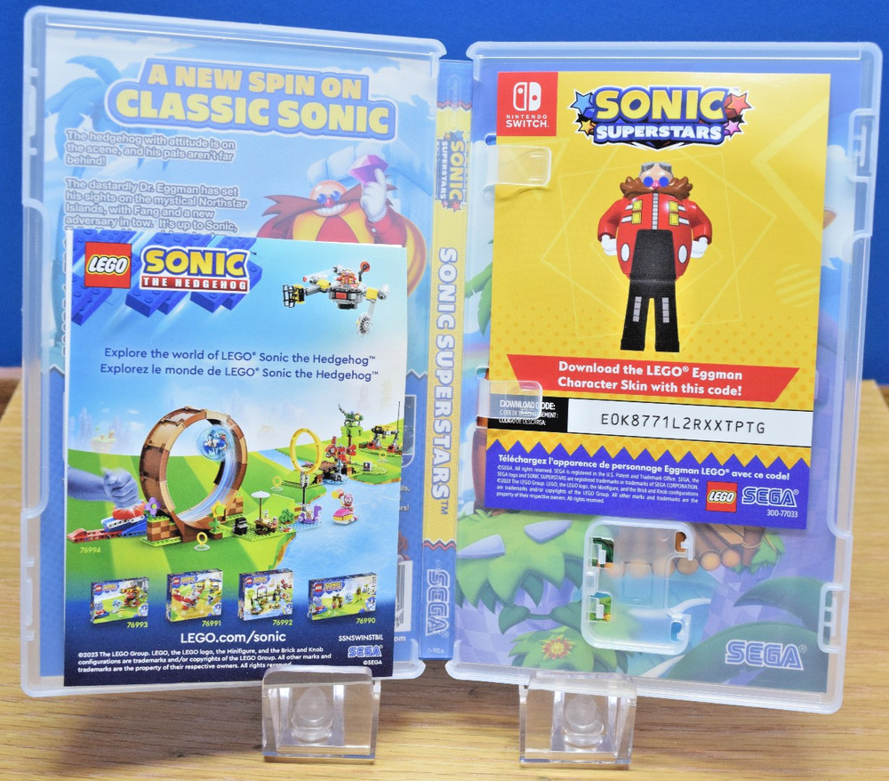 Sonic Superstars Replacement Game Case