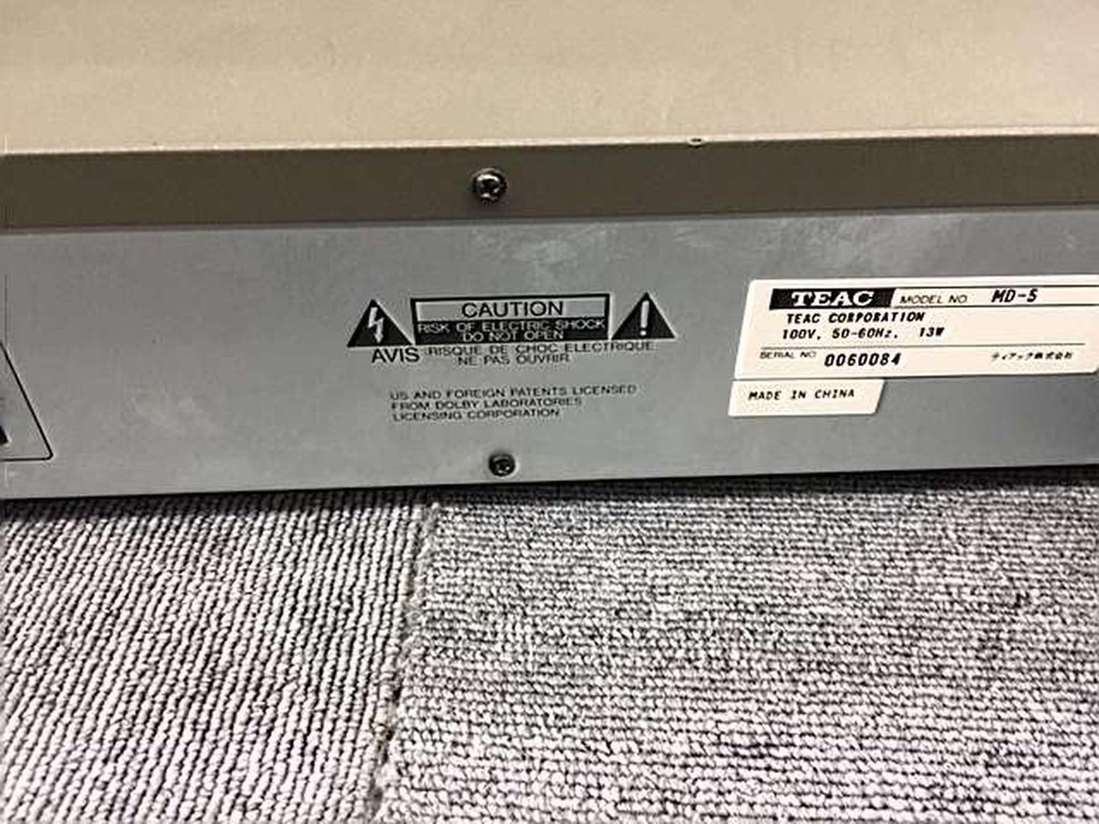 TEAC MD-5 | MiniDisc (MD) Deck in Good Condition