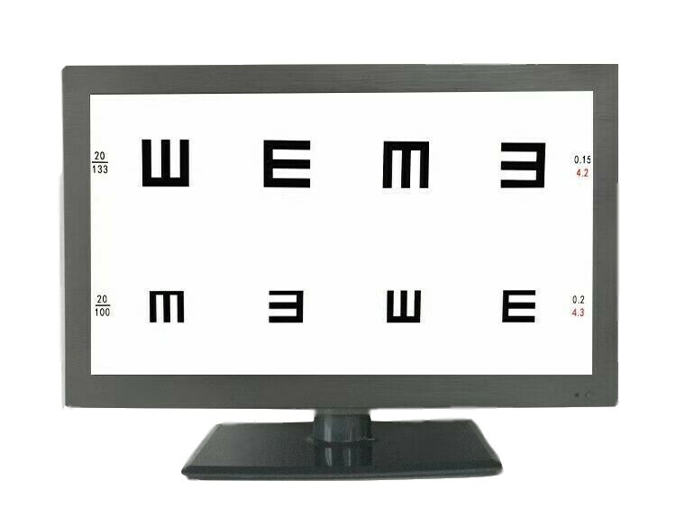 Multi-function 23" LED Display MICRO Chart Projector Eye Chart Optometry