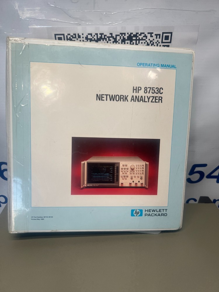 HP 8753C 300kHz-3GHz Network Analyzer w/ 85046B S-Parameter Test Set