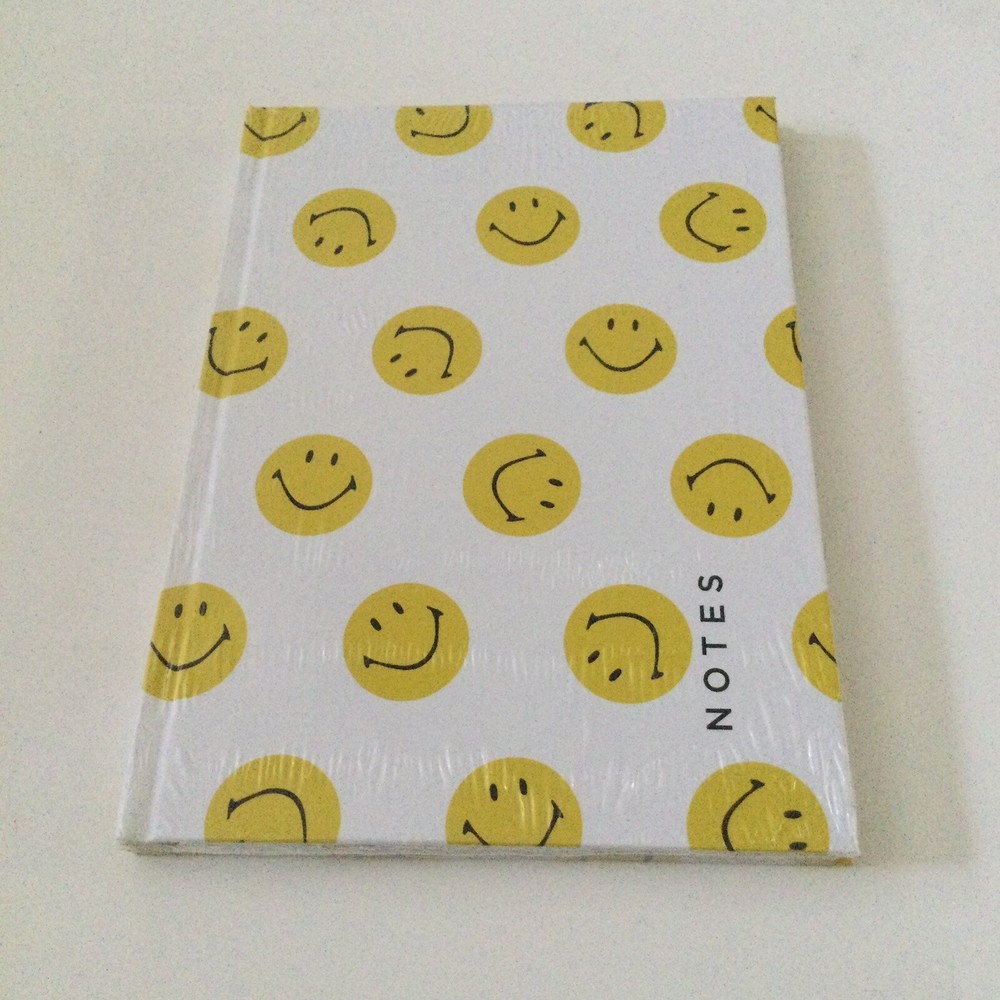 SMILEY LINED NOTEBOOK 6”x8” NEW SHRINK WRAPPED YELLOW NWT