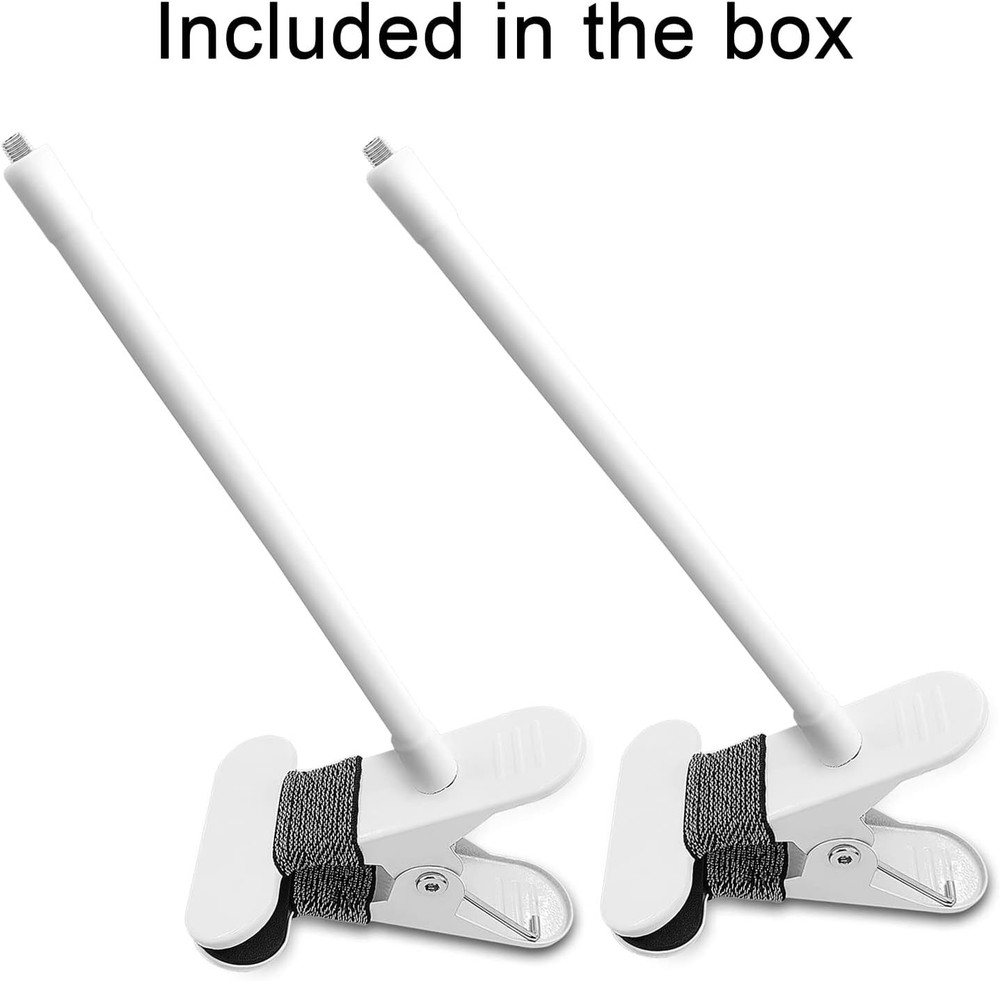 2Pack Flexible Clamp Mount Compatible with Arlo Cam, Pro/Pro White