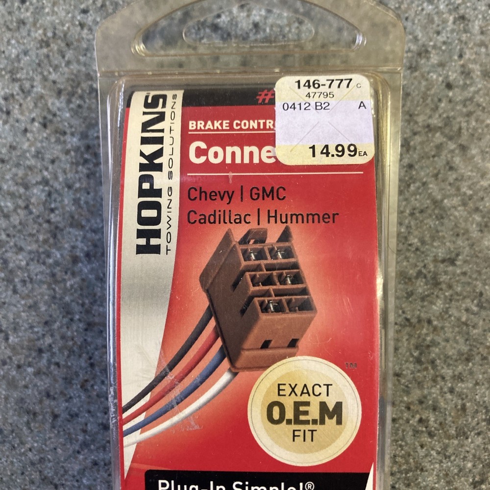 NOS Hopkins Towing Solution 47795 Trailer Brake Control Quick Install Harness