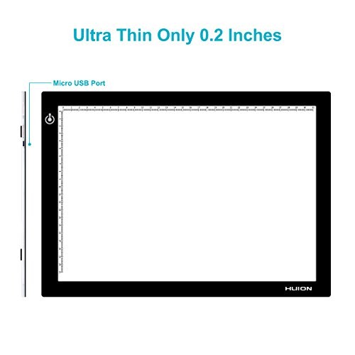 L4S LED Light Box A4 Ultra-Thin USB Powered Adjustable Light Pad for Tracing