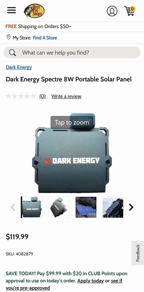 DARK ENERGY SOLAR PANEL 8W made by SPECTRE