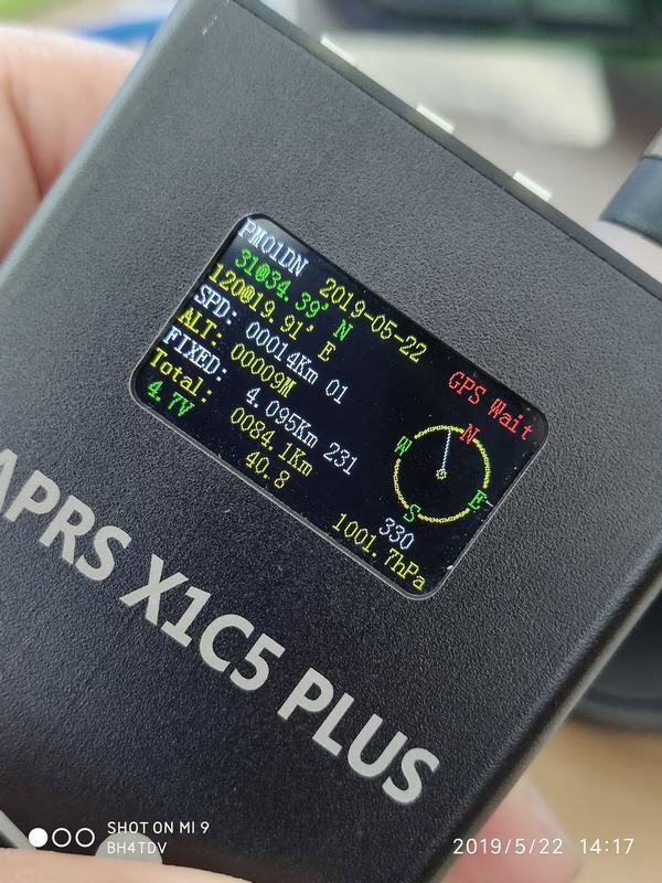 APRS X1C5 Plus Gateway DIGI TRACKER IGATE GPS+WIFI+Bluetooth+ Battery + IPS LCD