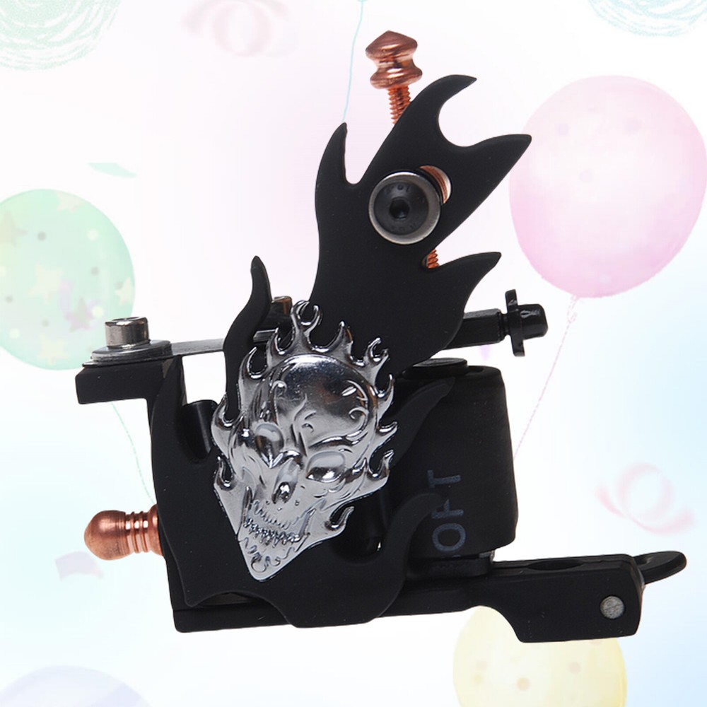 Coil Tattoo Machine Cast Iron Frame for Beginner 10 Wrap Liner 402-G