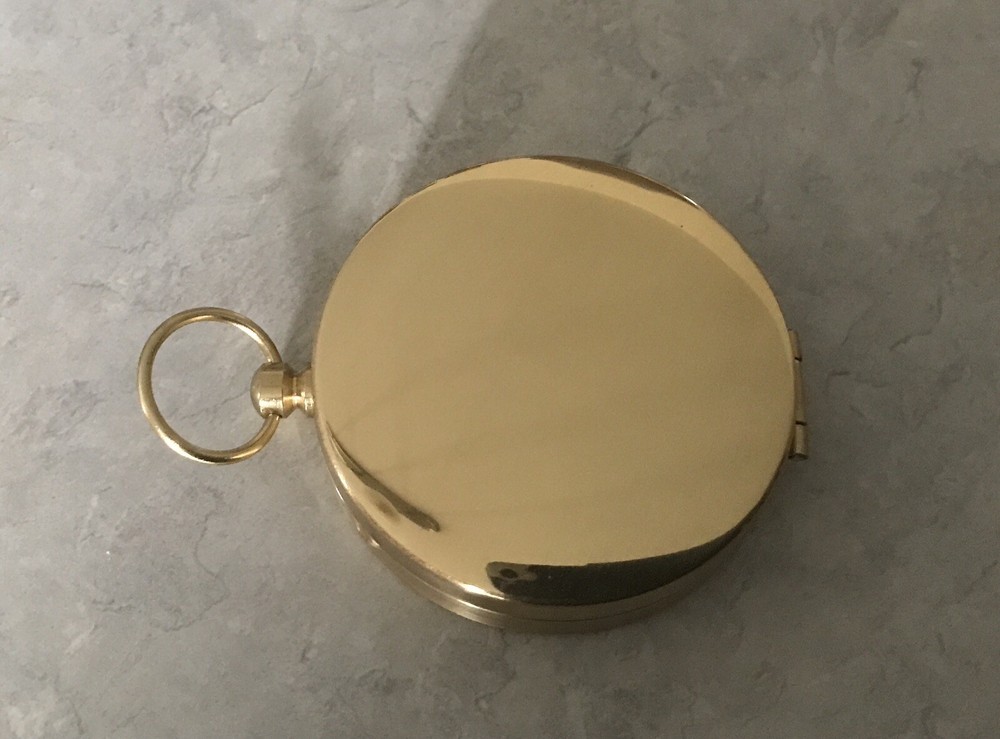Antique Solid Brass Compass