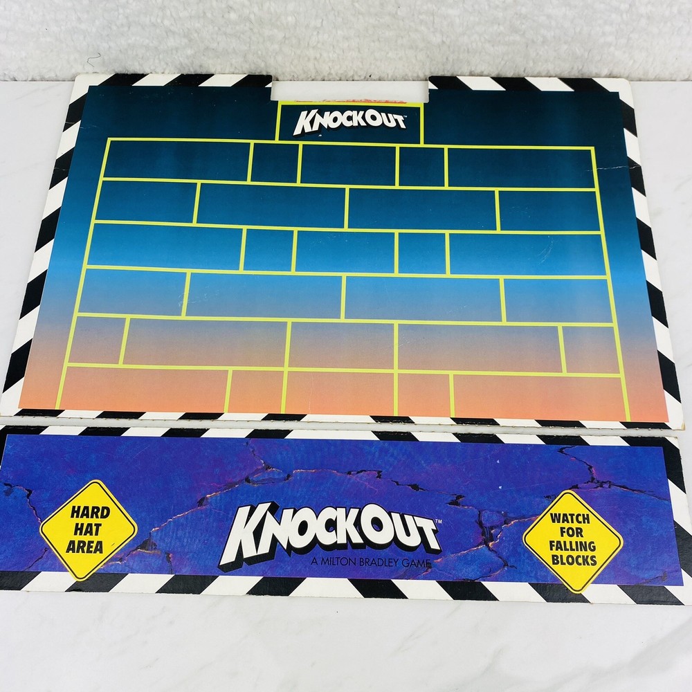 KNOCKOUT Board Game Wall Setup Guide Board Milton Bradley Replacement Parts