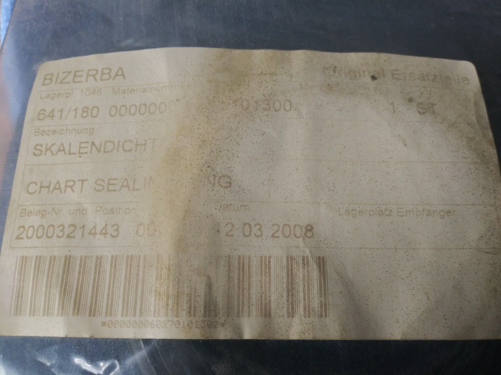 Bizerba 000000060270101310 CHART SEAL