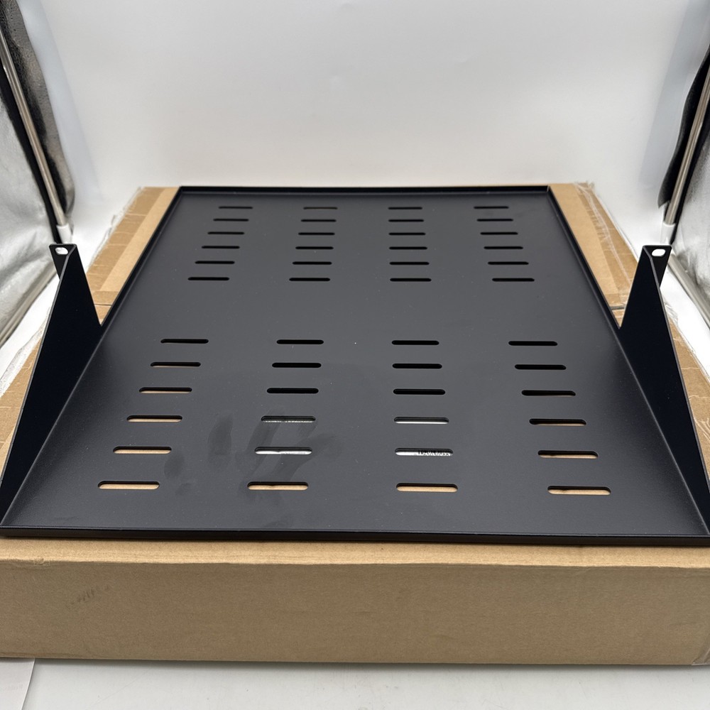 NEW StarTech 2 Post Vented Server Rack Shelf Mount Up to 75 lb. CABSHF2POSTV2