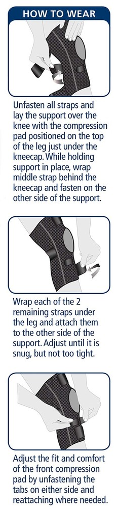 iGO i-94100 Wraparound Knee Support, One Size