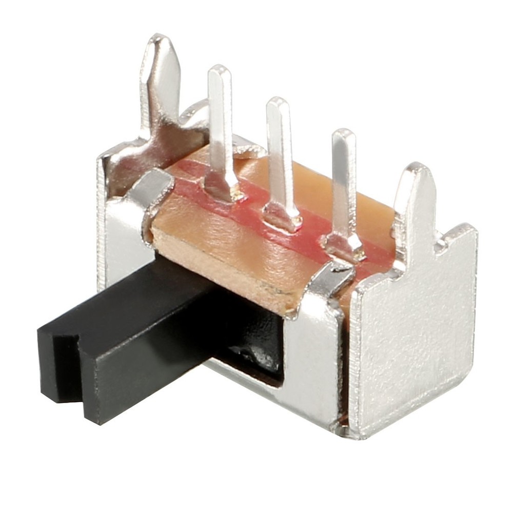 20pcs 7mm Horizontal Slide Switch 1P2T 3 Terminals Pcb Latching
