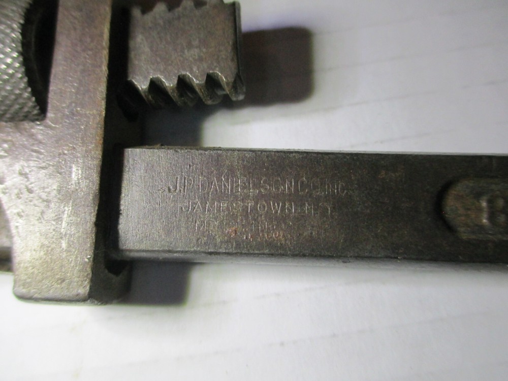 Vintage JP Danielson 8” Pipe Wrench NICE B45