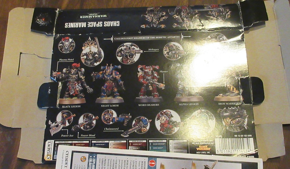 Warhammer EMPTY Collector's Box : Chaos Space Marines