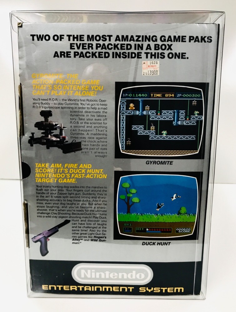 1 Console Box Protector For NES DELUXE SET WITH ROB Nintendo Display Boxes