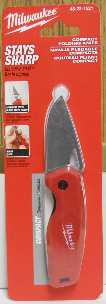 Milwaukee 48-22-1521 Stays Sharp Compact Folding Knife