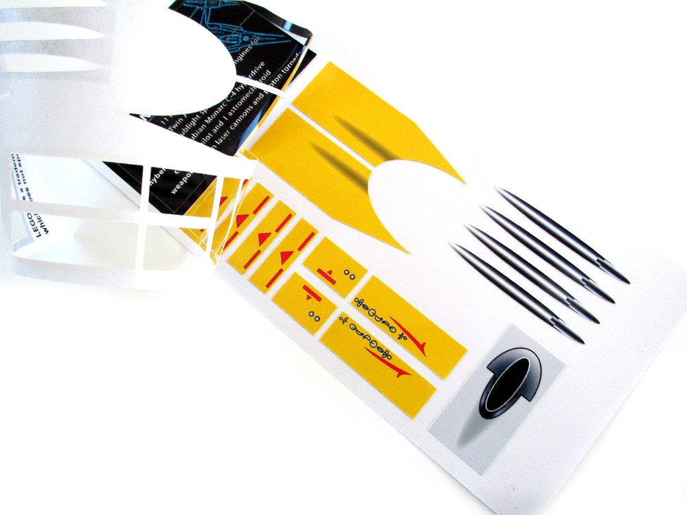 CUSTOM REPLACEMENT STICKERS for Set 10026 NABOO STARFIGHTER, MODELS, DISPLAYS