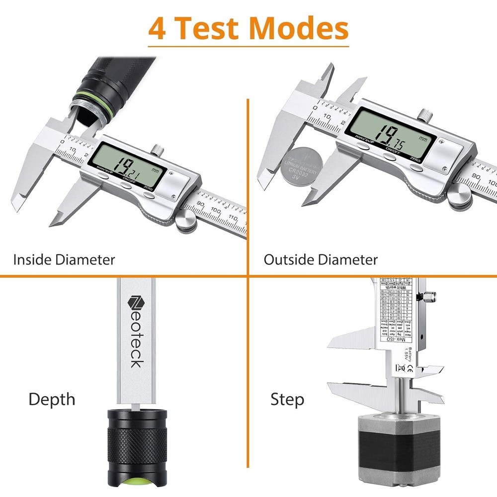 LCD Digital Caliper and Feeler Gauge Set for Versatile Measurement Needs
