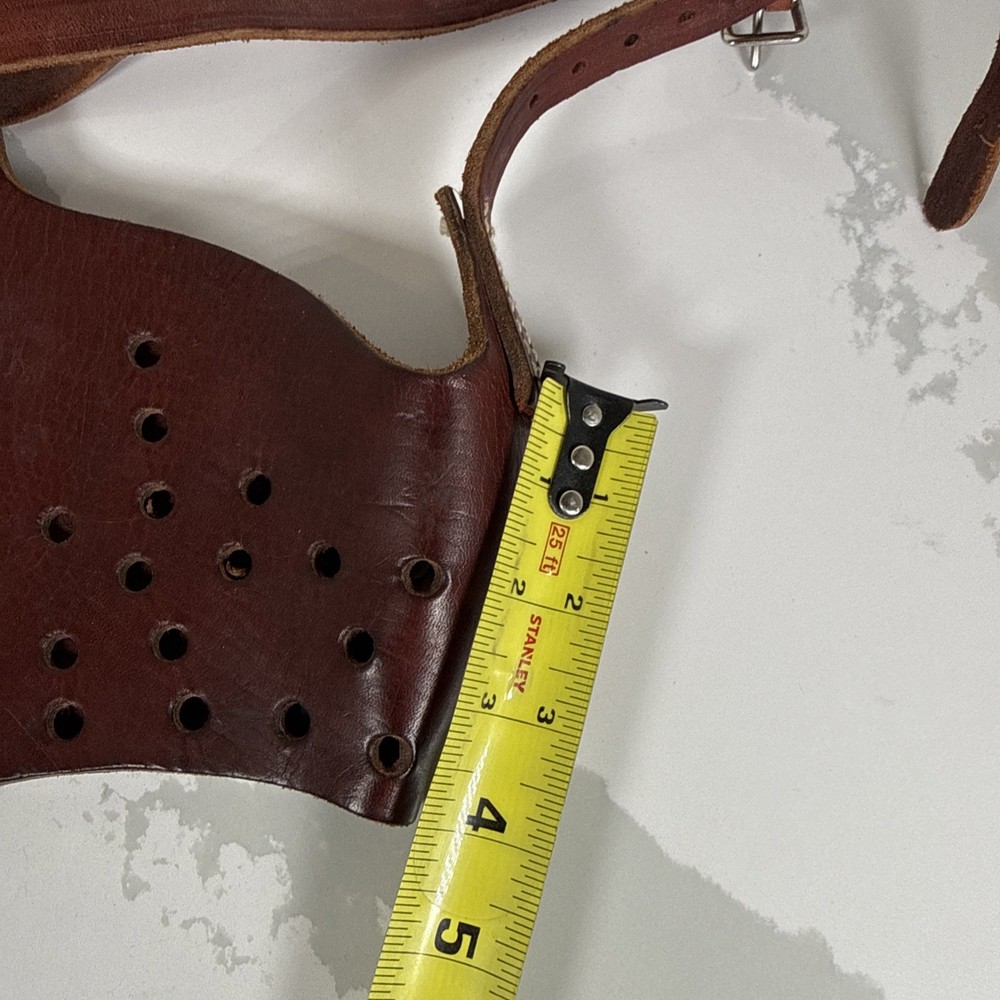 Vintage Thick Leather Dog Muzzle Large - XLarge adjustable strap*