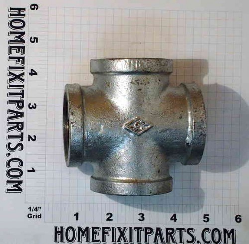 1-1/2" FNPT GALVANIZED CROSS