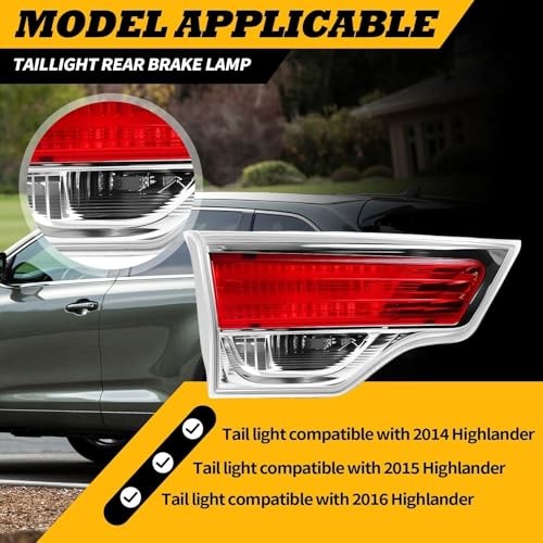 815900E060 Driver Side Inner Tail Light w/O Bulb Compatible with Left