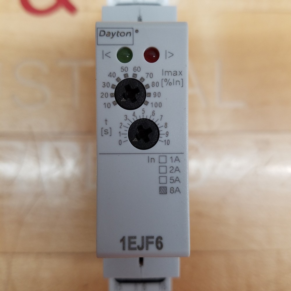 Dayton 1EJF6 Current Sensor Relay, 8Amp - NEW