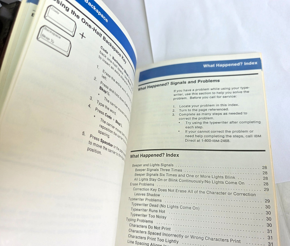 IBM Selectric System 2000 Wheelwriter 3 Typewriter Operators Guide 1985