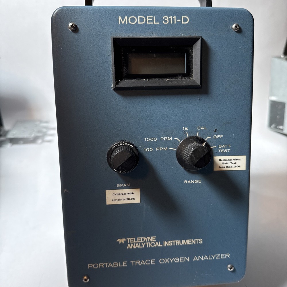 Teledyne 311-D Portable Trace Oxygen Analyzer