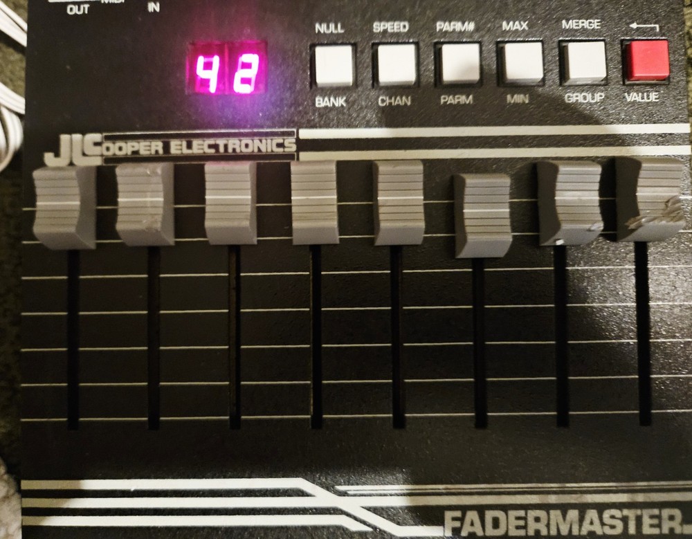 JC Cooper Electronics FaderMaster Professional MIDI Automation Controller TESTED