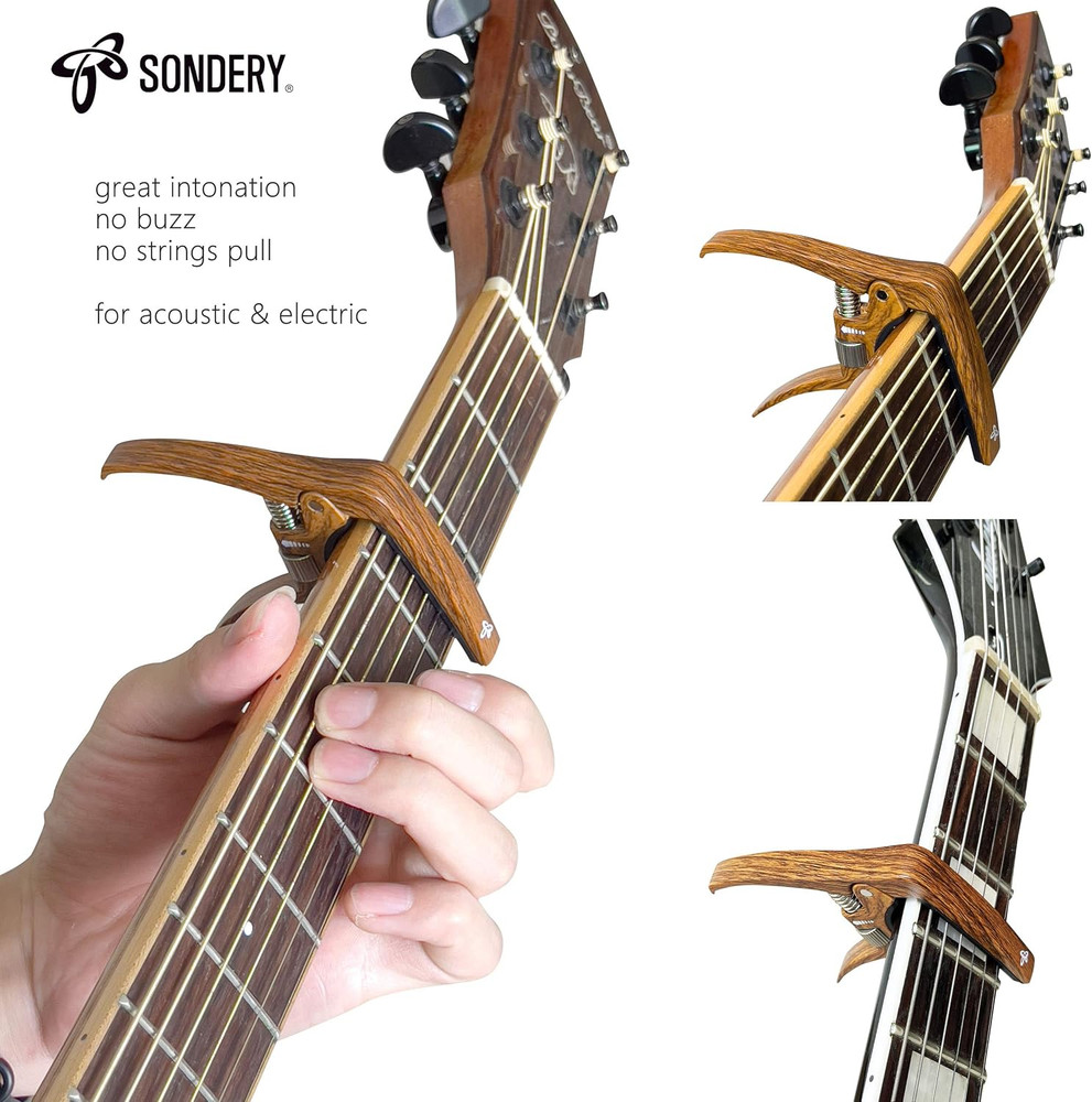 Guitar Capo Trigger Tension Adjustable Professional for 6 Strings Acoustic and E