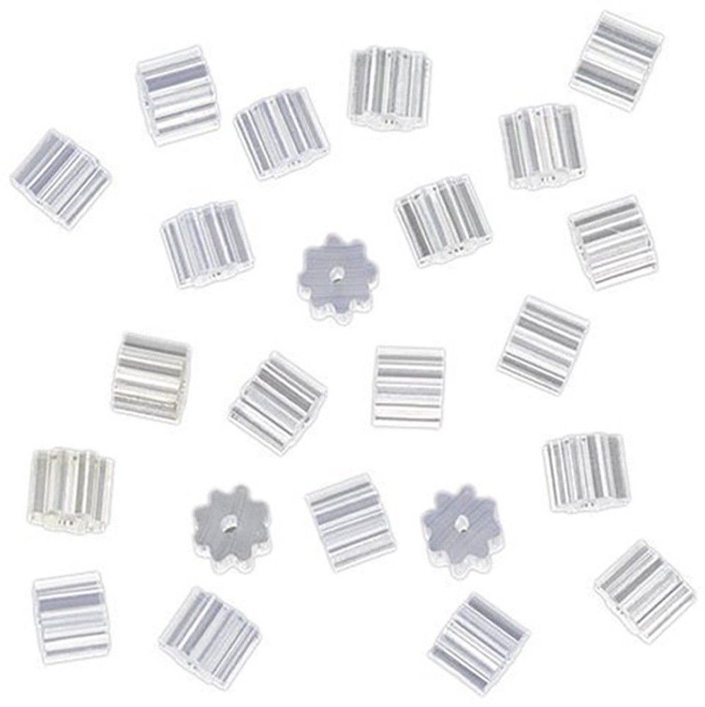100Pcs Clear Rubber Earring Safety Backs for Fish Hook Earrings WL