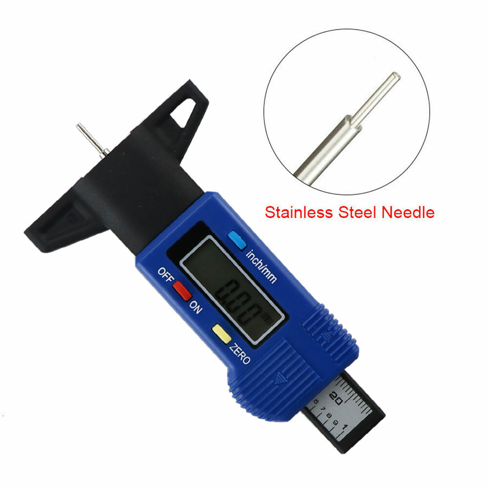 Digital depth gauge caliper tread depth gauge LCD Tyre tread gauge