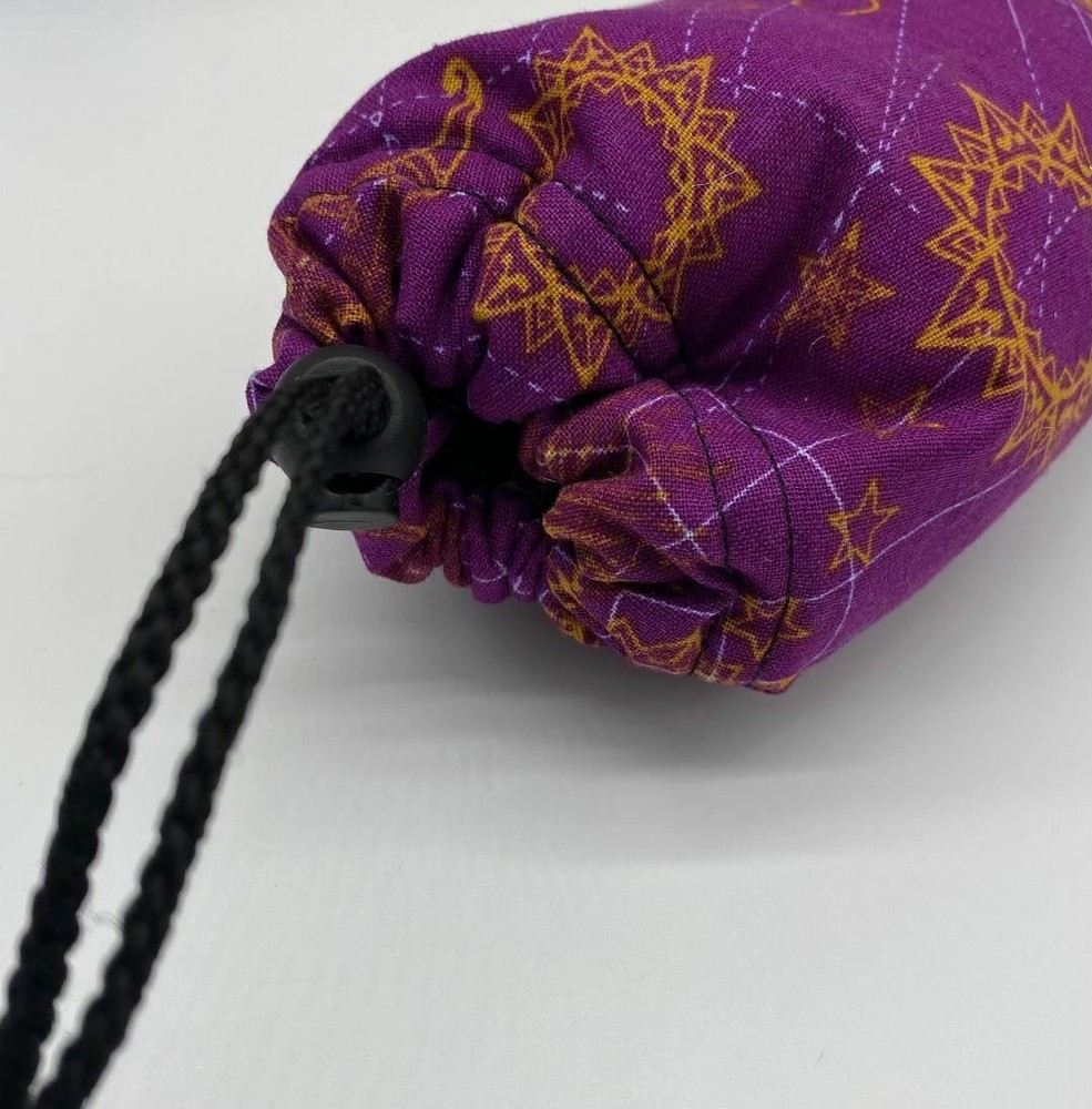 Galaxy Space Print Padded Drawstring Pipe Bags